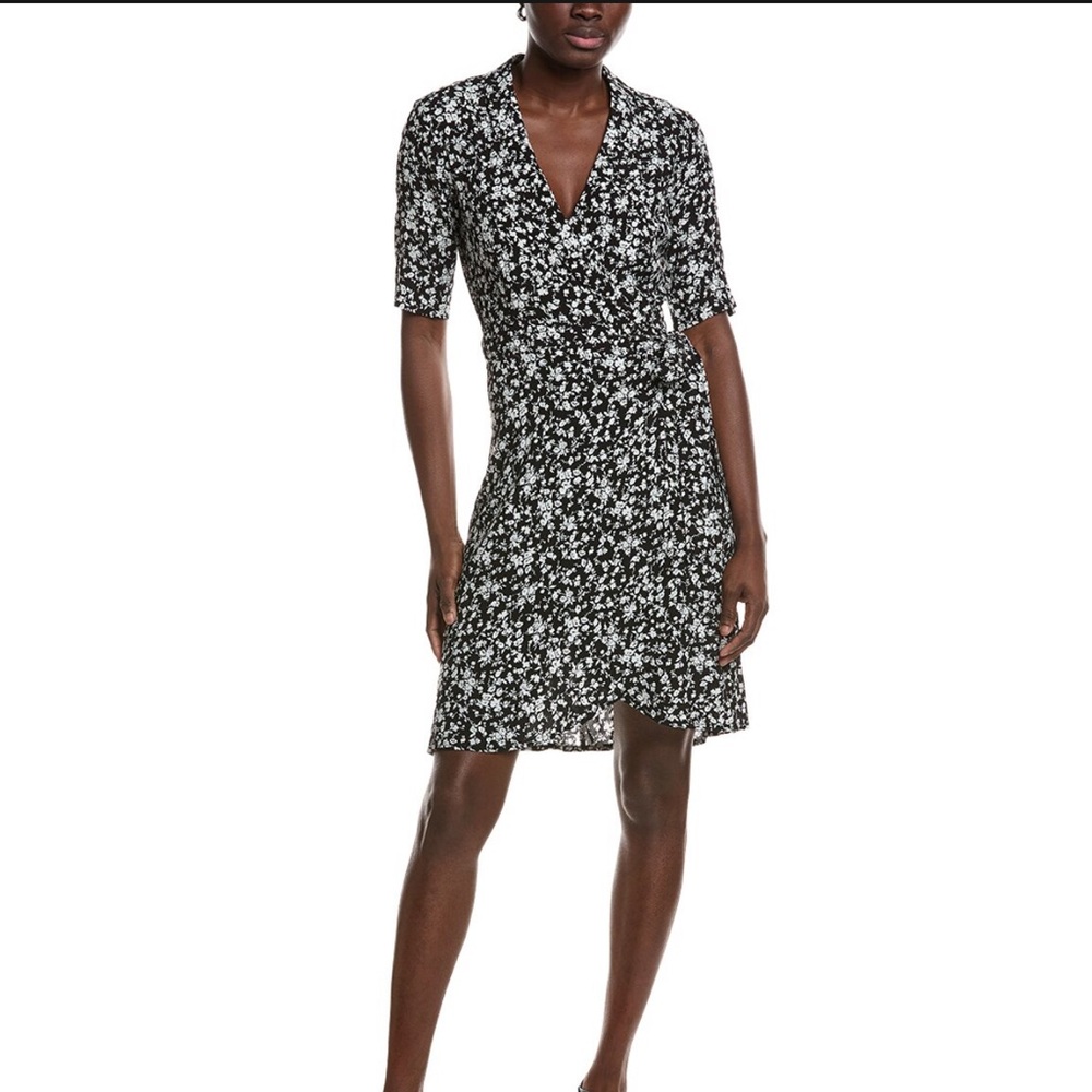 GANNI Floral Wrap Dress